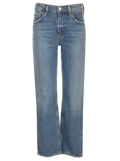 Agolde Straight Leg Kye Jeans In Blue
