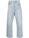 AGOLDE STRAIGHT-LEG MID-RISE JEANS