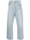 Agolde Straight-leg Mid-rise Jeans In Blue