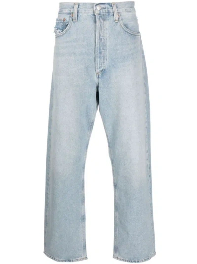 AGOLDE STRAIGHT-LEG MID-RISE JEANS