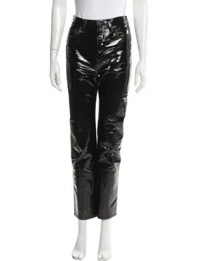 Pre-owned Agolde Straight Leg Pants In Black