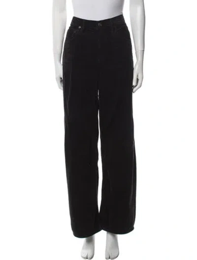 Pre-owned Agolde Straight Leg Pants In Black