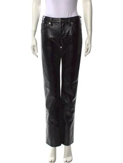 Pre-owned Agolde Straight Leg Pants In Black