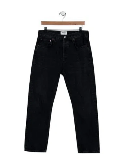 Pre-owned Agolde Straight Leg Pants In Black