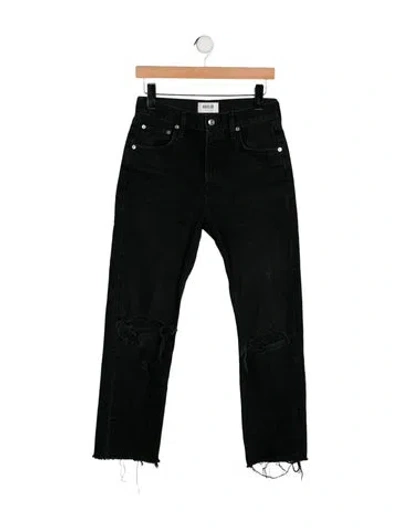 Pre-owned Agolde Straight Leg Pants In Black