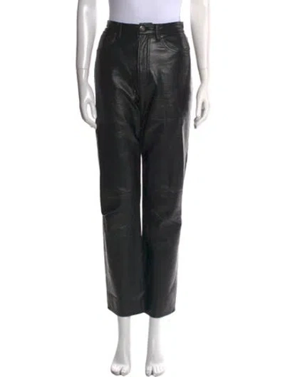 Pre-owned Agolde Straight Leg Pants In Black