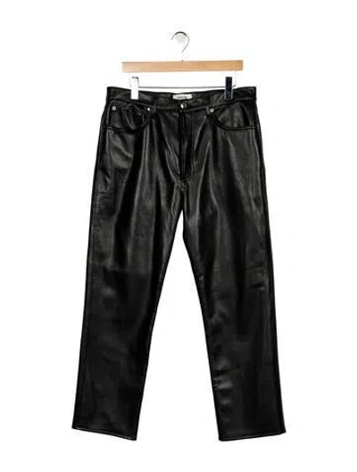 Pre-owned Agolde Straight Leg Pants In Black
