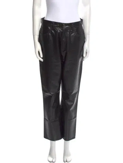 Pre-owned Agolde Straight Leg Pants In Black