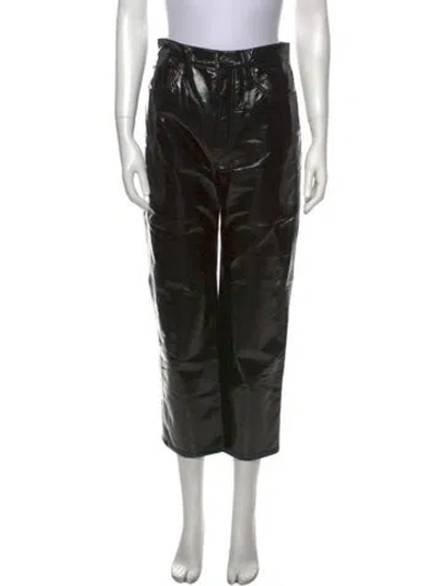 Pre-owned Agolde Straight Leg Pants In Black