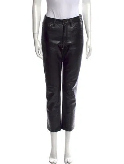 Pre-owned Agolde Straight Leg Pants In Black