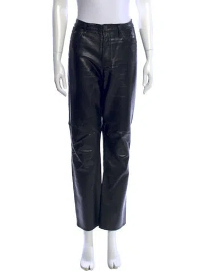 Pre-owned Agolde Straight Leg Pants In Black