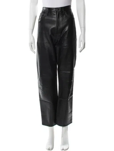 Pre-owned Agolde Straight Leg Pants In Black