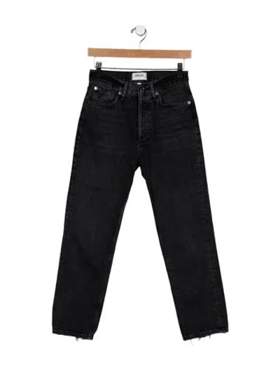 Pre-owned Agolde Straight Leg Pants In Black