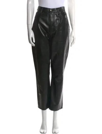 Pre-owned Agolde Straight Leg Pants In Black