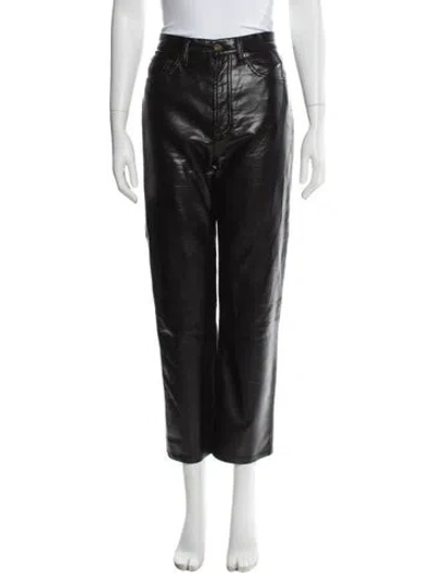 Pre-owned Agolde Straight Leg Pants In Black