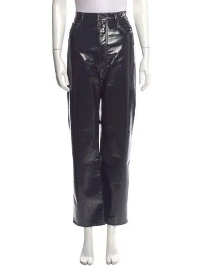 Pre-owned Agolde Straight Leg Pants In Black