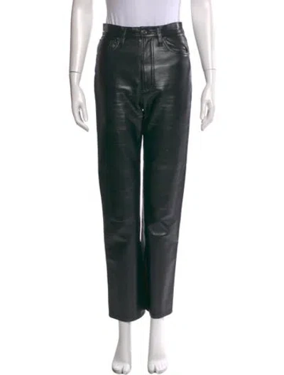 Pre-owned Agolde Straight Leg Pants In Black