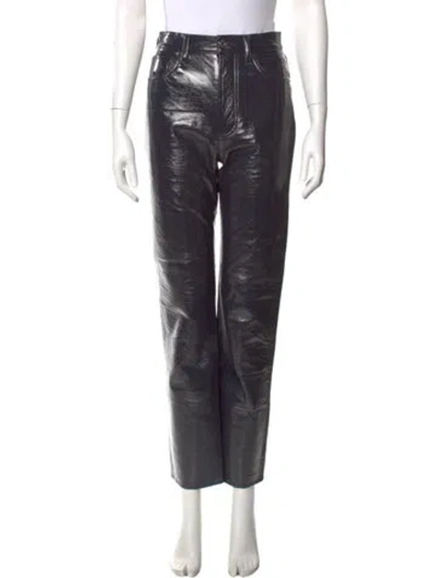 Pre-owned Agolde Straight Leg Pants In Black
