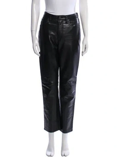 Pre-owned Agolde Straight Leg Pants In Black