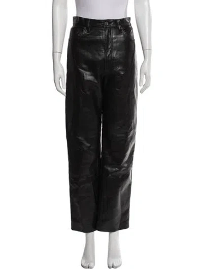 Pre-owned Agolde Straight Leg Pants In Black