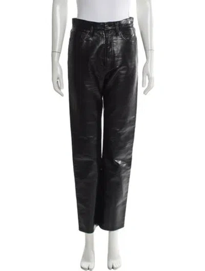 Pre-owned Agolde Straight Leg Pants In Black