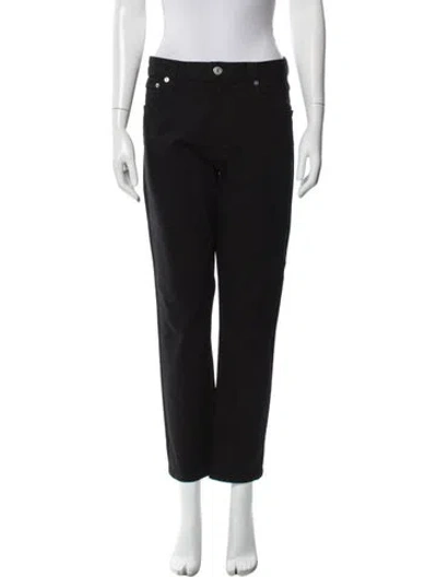 Pre-owned Agolde Straight Leg Pants In Black
