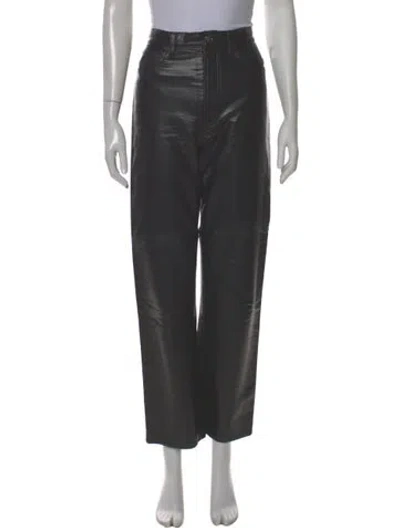 Pre-owned Agolde Straight Leg Pants In Black