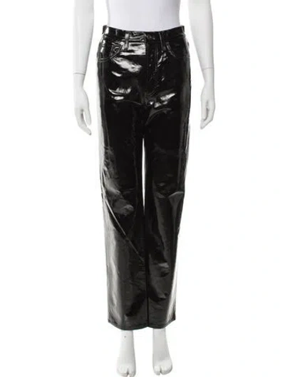 Pre-owned Agolde Straight Leg Pants In Black