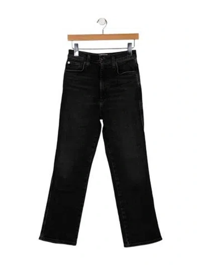 Pre-owned Agolde Straight Leg Pants In Black