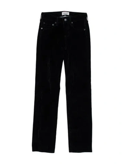 Pre-owned Agolde Straight Leg Pants In Black
