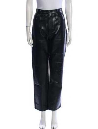 Pre-owned Agolde Straight Leg Pants In Black