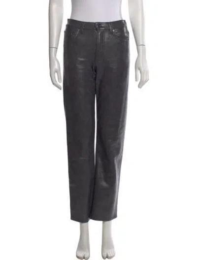Pre-owned Agolde Straight Leg Pants In Black