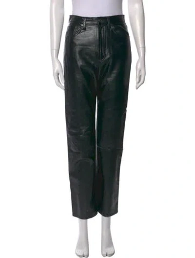 Pre-owned Agolde Straight Leg Pants In Black