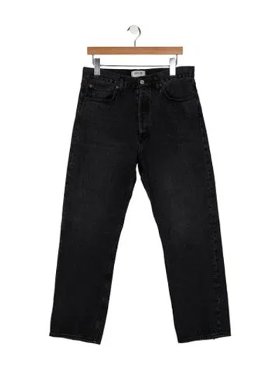 Pre-owned Agolde Straight Leg Pants In Black