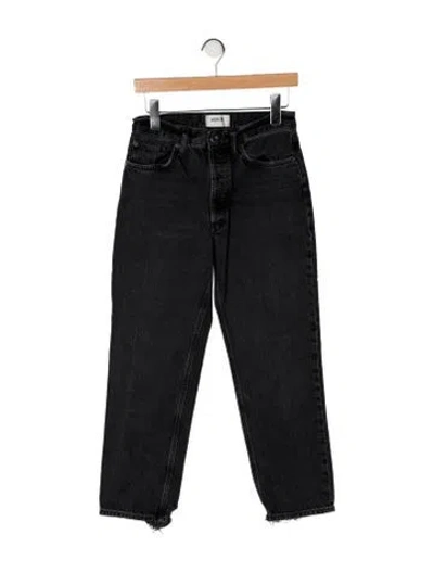 Pre-owned Agolde Straight Leg Pants In Black