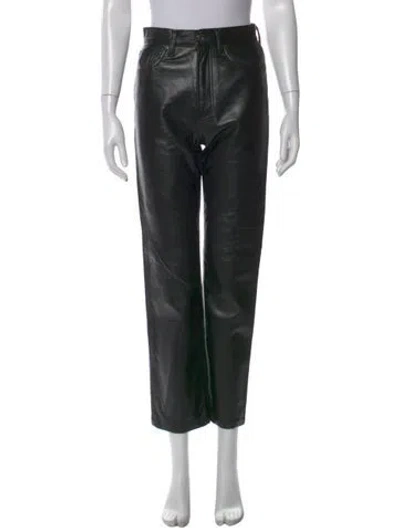 Pre-owned Agolde Straight Leg Pants In Black