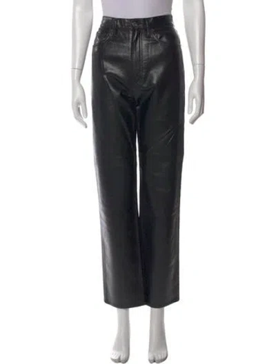 Pre-owned Agolde Straight Leg Pants In Black