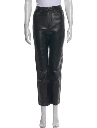 Pre-owned Agolde Straight Leg Pants In Black