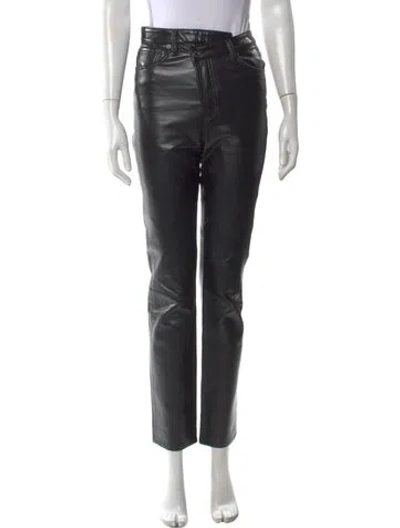 Pre-owned Agolde Straight Leg Pants In Black