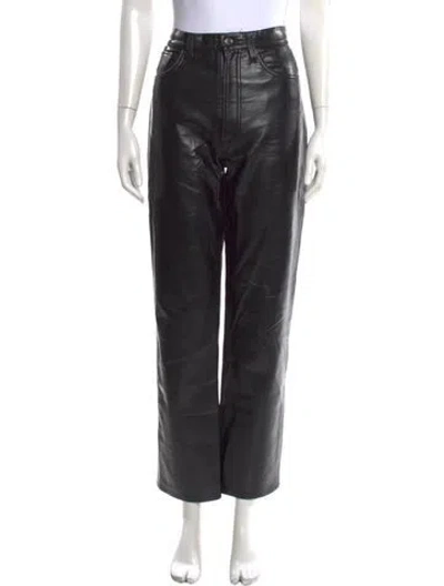 Pre-owned Agolde Straight Leg Pants In Black