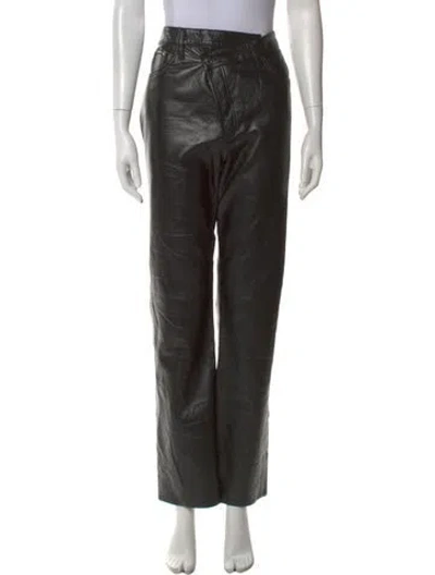 Pre-owned Agolde Straight Leg Pants In Black