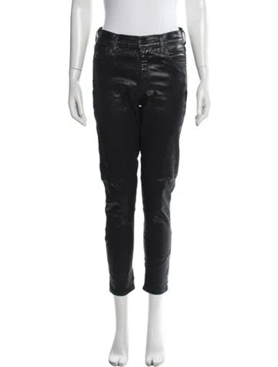 Pre-owned Agolde Straight Leg Pants In Black