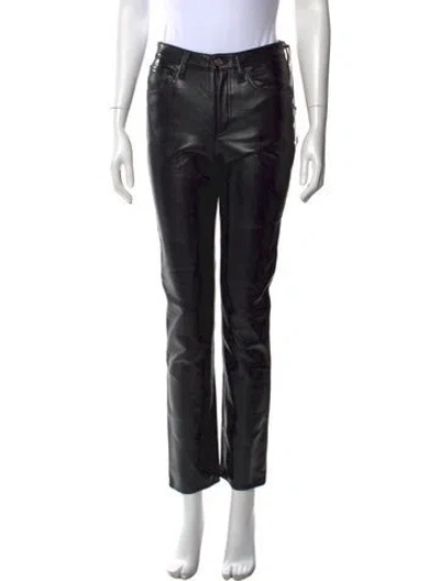 Pre-owned Agolde Straight Leg Pants In Black