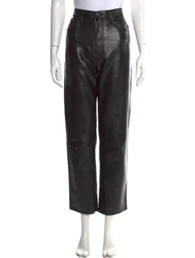 Pre-owned Agolde Straight Leg Pants In Black