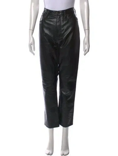 Pre-owned Agolde Straight Leg Pants In Black