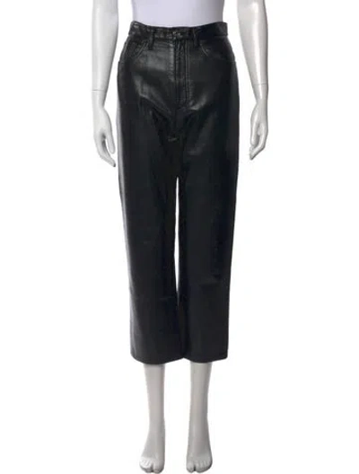 Pre-owned Agolde Straight Leg Pants In Black