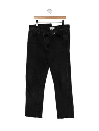 Pre-owned Agolde Straight Leg Pants In Black