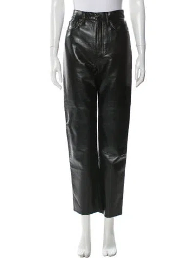 Pre-owned Agolde Straight Leg Pants In Black