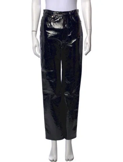 Pre-owned Agolde Straight Leg Pants In Black