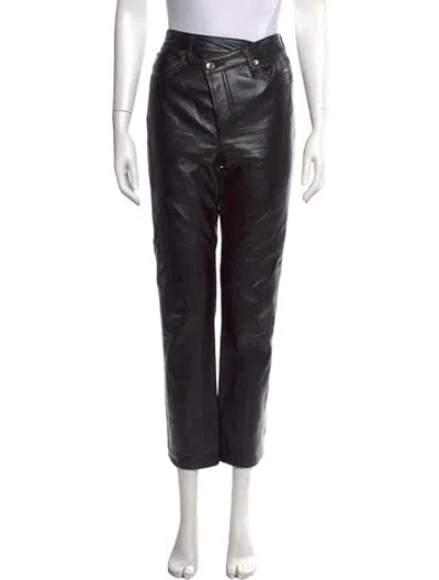 Pre-owned Agolde Straight Leg Pants In Black